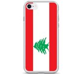Coque pour iPhone - PIXELFORMA - iPhone 8 - Drapeau du Liban - Sopa de silicona - Protección duradera