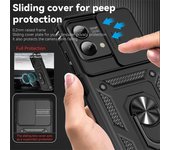 Funda con anillo magnético para Moto G Stylus 5G 2023 para Motorola Moto G Stylus 5G (2023) Cubierta trasera protectora de lente deslizante For G Stylus 5G 2023