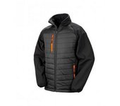 Result Chaqueta Softshell Acolchada Compass Negra Para Hombre S amarillo/negro