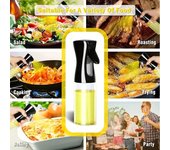 Botella pulverizadora de aceite, hogar de cocina, barbacoa, aceite de oliva, aceite comestible, bote pulverizador, aceite pulverizador, artefacto pulverizador 200ml blanco