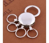 Rings Gift Chain Keychain on Pants Belt Keyring 4 Ring Keyring Detachable Keychain Holder Key Chain plata