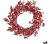 Advent wreathe Red Plastic 48 x 10 x 48 cm (6 Units)