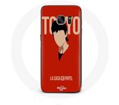 Coque pour Samsung Galaxy S6 Edge La casa de papel Tokyo Fanart logo
