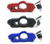 Candado para manillar de motocicleta, práctico candado para puerta de aceite, candado delantero, candado antirrobo de aleación de aluminio para manillar de coche y bicicleta eléctrica. rojo