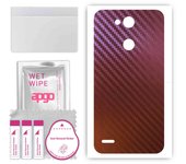 apgo skin sticker film foil vinyl for the BACK compatible with LG X power 3, scratch-resistant, easy to install - Carbon Chameleon CAKA5