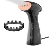 Vaporizador portátil para ropa, eliminador de arrugas en telas, calentamiento rápido en 20 segundos, 150 ml US Plug blanco