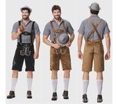 Disfraz tradicional alemán de cerveza para hombre para cosplay del Oktoberfest One Size