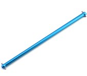 Eje de transmisión central de aluminio, eje de hélice y copa de junta de repuesto para chasis Tamiya TT02 1/10 azul