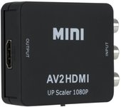 Adaptador de audio y vídeo 1080P RCA compuesto CVBS AV a HDMI compatible con N64 Wii PS2 Xbox VHS VCR cámara DVD, compatible con PAL/NTSC con cable de alimentación USB blanco
