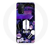 Coque pour Oppo A74 5G Bangtan Sonyeondan BTS Logo Army Bomb Lightstick