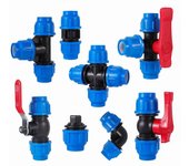 1 pieza de válvula de bola con núcleo de plástico metálico, accesorios de tubería, acoplador de púas para manguera, agua, aceite, aire, gas y combustible 20mm coupling