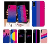 Funda RUICHI con diseño de bandera bisexual para iPhone 11, 12 mini, 13 Pro, XS Max, X, 8, 7, 6s Plus, 5, SE, XR iPhone11