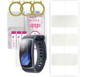 3x apgo Hydrogel Matte Screen Protector for Samsung Gear Fit, Hydrogel Film, Flexible, Soft TPU with positioning layer easy installation