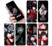 Funda de teléfono con diseño de Kakegurui Jabami Girl Anime para Xiaomi Redmi Note 10, 9 Pro Max, 10S, 10T, 9A, 9C, 9S, 9T, 8A, 8T, 8, 7 Pro, carcasa de TPU suave en color negro Redmi 8