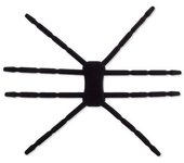 Soporte para tablet y iPad en forma de araña con 8 patas, cuelga iPa negro