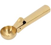 Cuchara para Helado Apta para Lavavajillas Antiadherente Acero Inoxidable Cuchara para Bolas de Helado con Gatillo para L oro