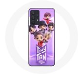 Funda - Maniacase - Samsung Galaxy A32 5G - BTS TinyTAN - Suave - Silicona Negra