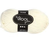 Pelote de laine pour bébés Baby Wool Yarn - crème - 172 m