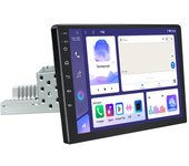 REAKOSOUND Reproductor de radio para automóvil de 1 Din de 9 pulgadas Android Carplay Android Auto Reproductor multimedia con pantalla táctil Bluetooth WIFI GPS Radio FM 2+64