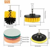 6 uds cepillo de taladro exfoliante Kit multiusos accesorios de limpieza de taladro eléctrico limpieza profunda para todo uso 6Pcs