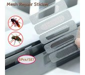 Kit de red de fibra de vidrio impermeable con cinta para mosquiteros de puertas y ventanas, parche de vinilo adhesivo resistente para mosquiteros One Size
