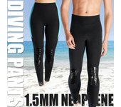 Pantalones de neopreno de 1,5 mm para mujer que se mantienen calientes para bucear, hacer surf, nadar, hacer esnórquel, practicar kayak y pesca submarina 2XL negro