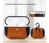 Auriculares portátiles compatibles con Bluetooth, estuche de carga protector para Airpods Pro marrón