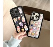 Nueva funda de teléfono de dibujos animados con pegamento de goteo de resina de moda para iPhone 15 14 13 12 11 Pro Max Plus 15plus 14plus Funda de dibujos animados de moda for iphone 11