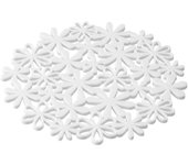 Yamazaki Industries 7679 Pan Tribe, Flor, Blanco, Aprox.. Maceta Tribe de silicona, 20 x 20 x 0,5 cm de ancho x 0,5 cm de alto