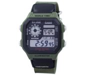 Casio World Time Alarm Digital AE-1200WHB-3BV AE1200WHB-3BV Reloj Hombre gris