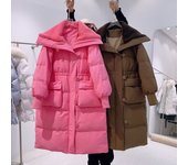 Chaqueta larga de invierno para mujer, chaqueta gruesa y cálida, chaqueta larga acolchada, chaqueta cálida para la nieve 3XL