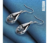 Pendientes de plata de ley 925 con forma de mueca para piercing en la oreja, joyería de boda de moda. 3.80*1.20cm