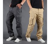 Pantalones Cargo para Hombres Pantalones Casuales con Múltiples Bolsillos Pantalones Resitantes para Hombres Ropa Suelta para Exteriores Pantalones Rectos del Ejército de Algodón Pantalones Largos Ropa para Hombres M verde