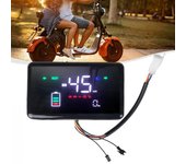 Pantalla LCD para bicicleta eléctrica, velocímetro, motor, 48-72 V, para bicicleta eléctrica, scooter without windshield