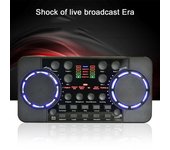 Tarjeta de sonido Bluetooth V300 PRO, cómoda, negra sólida, larga resistencia negro