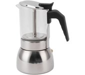 Cafetera de doble válvula de acero inoxidable resistente a altas temperaturas multifuncional portátil para