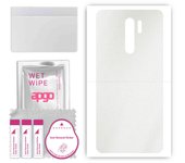 apgo Protective Skin Sticker for the back compatible with Xiaomi Redmi 9 Prime, Wrap Film, Foil, Vinyl - Pattern Matte Transparent