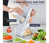 Cortador de verduras multifunción, rebanador de zanahorias, patatas, rallador, pelador, trituradoras, picador de carne y alimentos, accesorios de cocina
