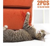 2 unidades de cinta disuasoria para rascadores de sofá para gatos, protector de muebles para sofá de gatos, almohadilla protectora autoadhesiva para rascar gatos