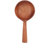 Cucharón de cocina de madera, exquisito pulido, uso multifuncional, cuchara de madera para servir para cocinar L