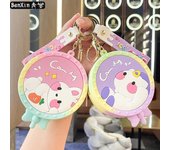 Mini llavero de silicona con forma de rata: Bolsa descomprimible para monedas, auriculares y pequeños regalos Single OPP Bag Packaging