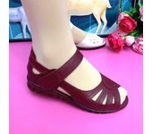 Sandalias de cuero suave con suela blanda y cómodos zapatos de cuero planos de verano 35 negro