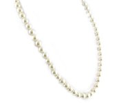 Les Trésors De Lily [L2672] - Collar 'Perla' de marfil (50 cm 8 mm) beige