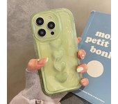 Funda de teléfono transparente a prueba de golpes con patrón de meteorito 3D y corazón de amor lindo para iPhone 14 11 12 13 Pro Max, funda trasera suave transparente For iPhone 12 Pro