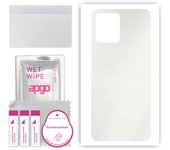 apgo MATTE Protective Skin Sticker for the back compatible with Realme 8, Wrap Film, Hydrogel Film, Flexible, Soft TPU with positioning layer easy ins