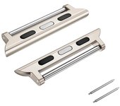 Conector de correa de reloj para Apple Watch ultra 2 49 mm 45 mm 44 mm 42 mm 41 mm Adaptador para iWatch Ultra Series 9 8 7 6 5 Correas de 22 mm de ancho ultra 1 2 49mm plata