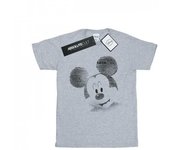 Disney Camiseta con cara de texto de Mickey Mouse para hombre S blanco