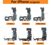 Puerto de carga USB, conector de base para micrófono, placa de conexión, cable flexible, piezas de reparación para iPhone 6, 6S, 7, 8 Plus For 6 Black Ori