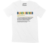 Camiseta ULTRABASIC para hombre Black Father Definition Regalos del día del padre Camiseta gráfica XS blanco