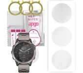 3 protectores de pantalla de hidrogel apgo para Garmin Quatix 6, película de hidrogel, con capa de posicionamiento de fácil instalación